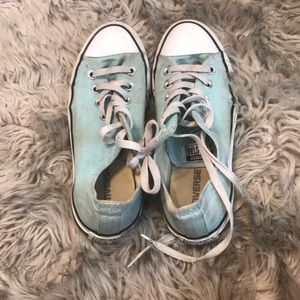 teal converse womens 8
